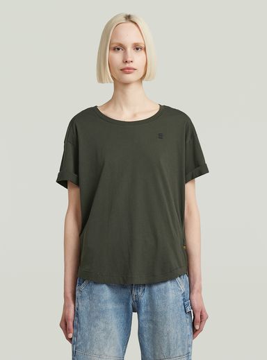 Rolled Up Sleeve Boyfriend Top